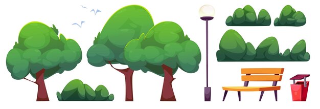 City public park elements collection