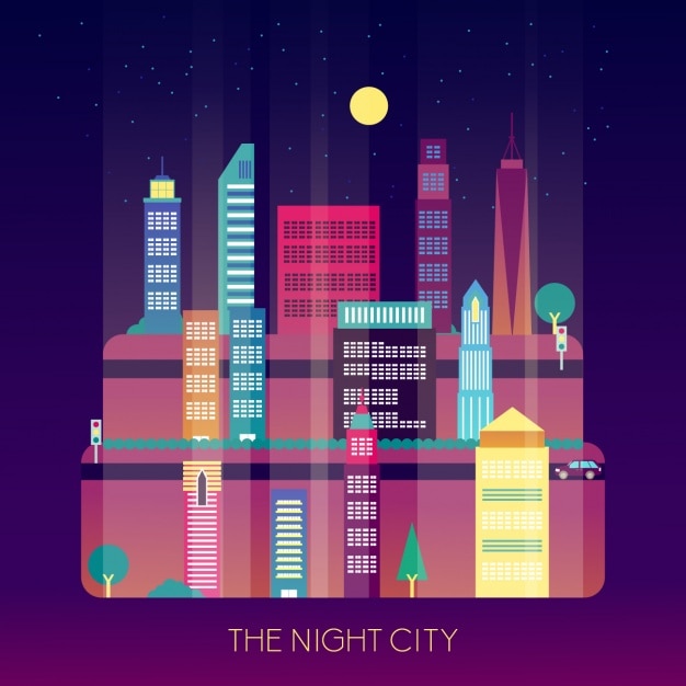 Free vector city skyline background