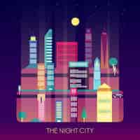 Free vector city skyline background