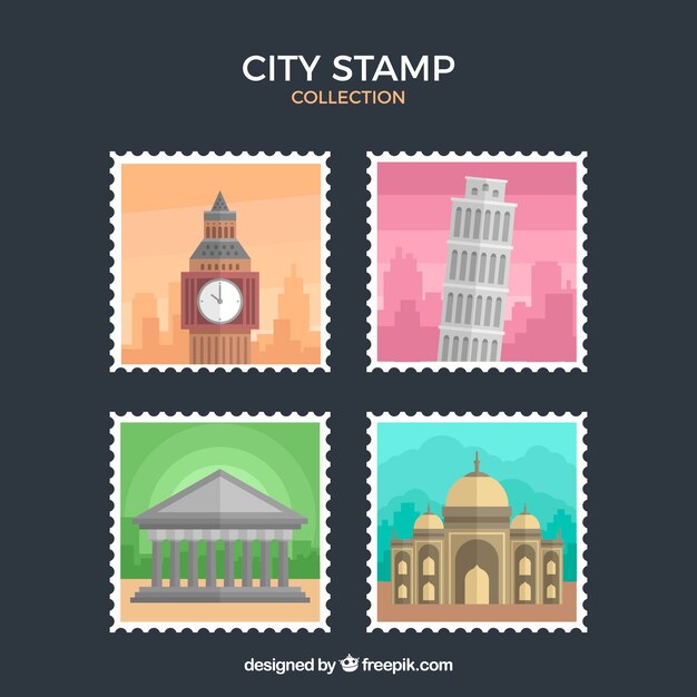 City stamp collection