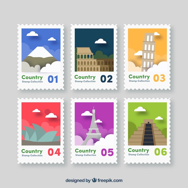 City stamps collection