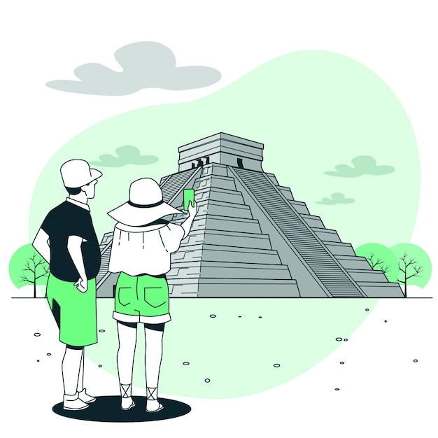 Vettore gratuito ciudad de méxico concetto illustrazione