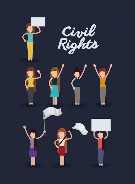 Free vector civil rights