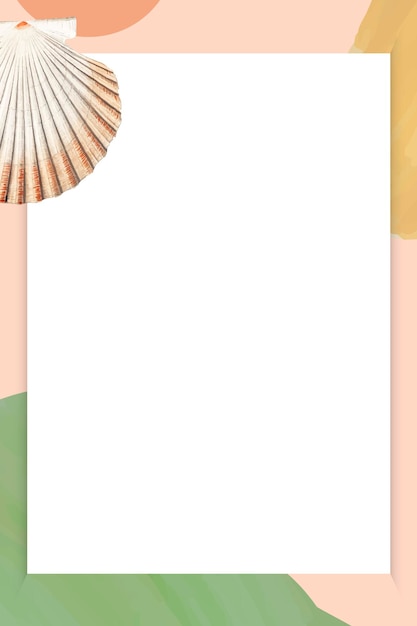 Clam shell pattern on white background