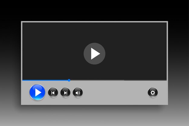Class style video player template design