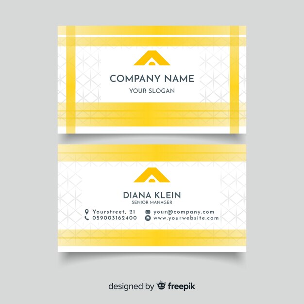 Free vector classeic elegant business card template