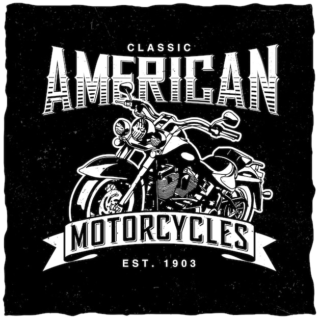 Classic American Motorcycles label