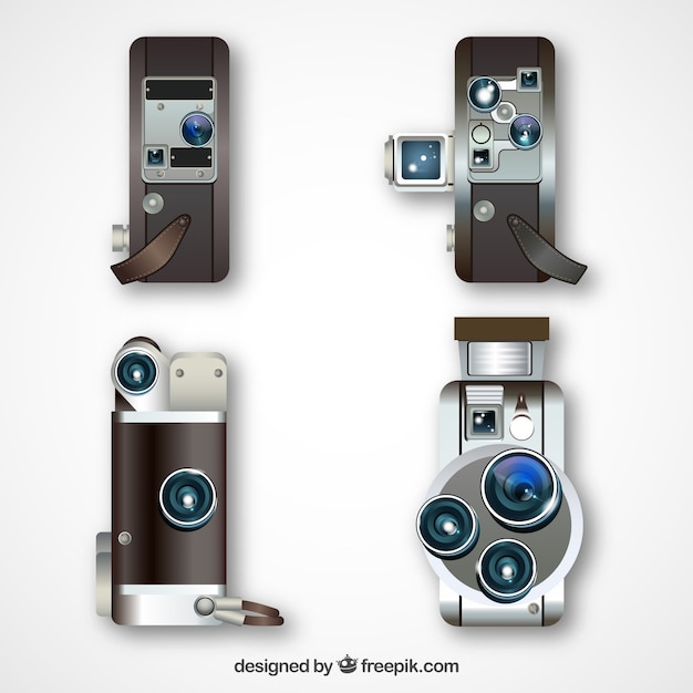 Free vector classic camera collection