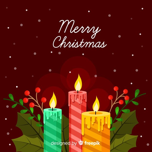 Free vector classic christmas background with lovely style