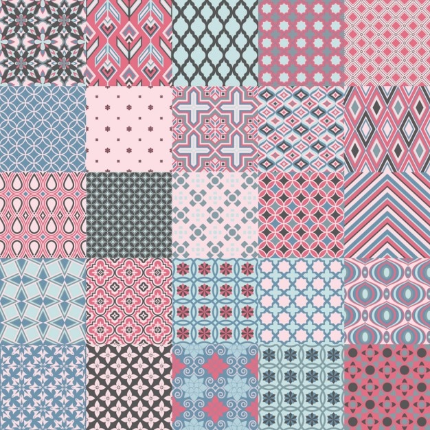 Free vector classic geometric patterns