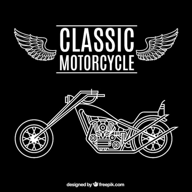 Download Classic Biker Logo Vector PSD - Free PSD Mockup Templates