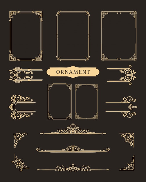 Classic ornament frame