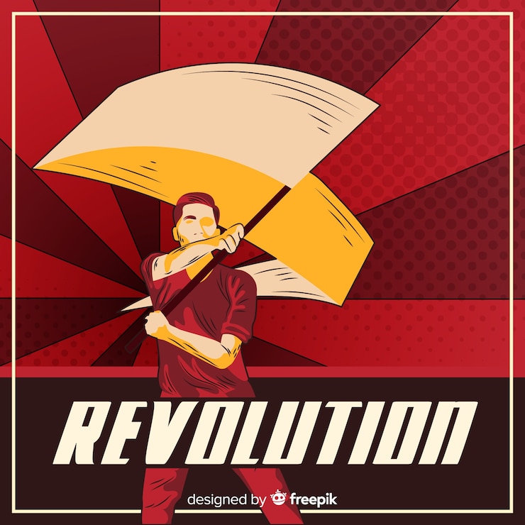 Free Vector classic revolution composition
