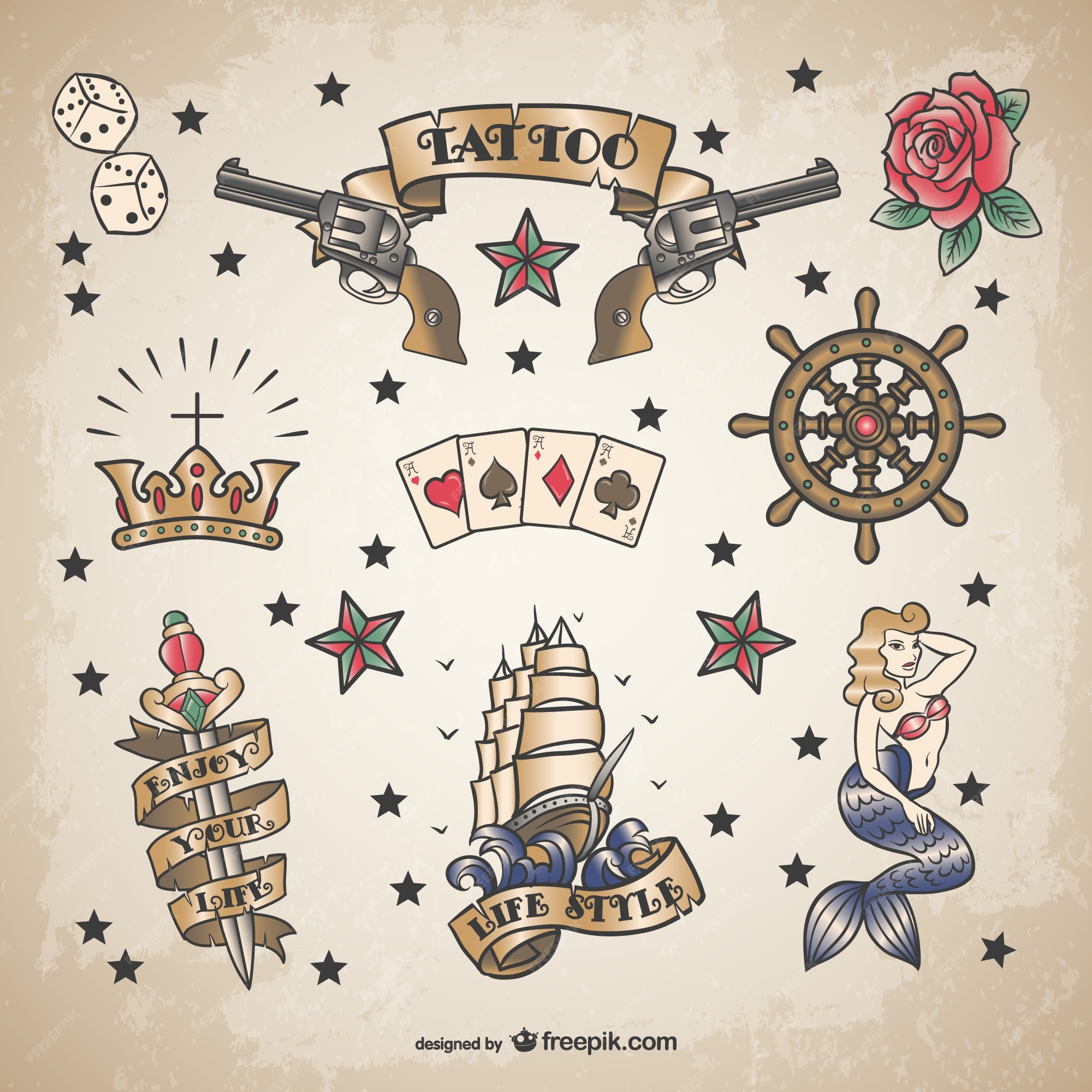 sailor tattoo font