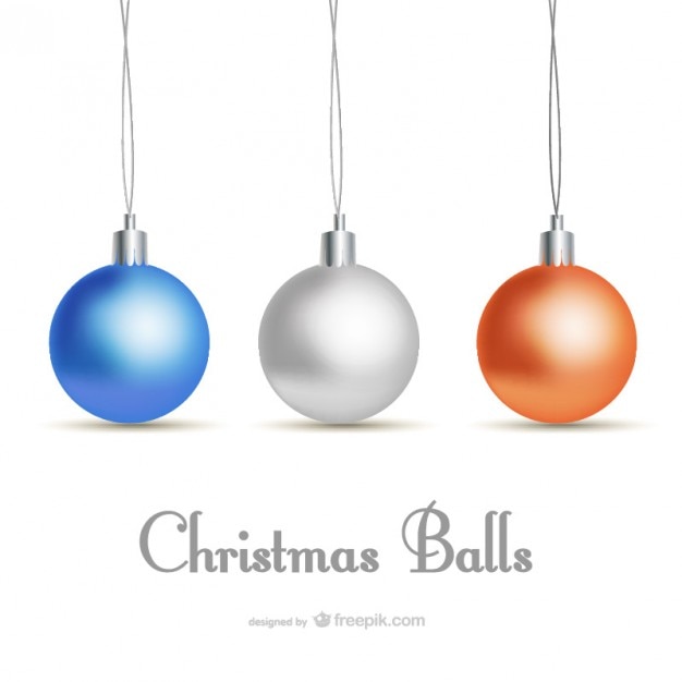 Free vector classic style christmas card with baubles