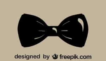 Бесплатное векторное изображение Классический стиль икона моды галстук-бабочка