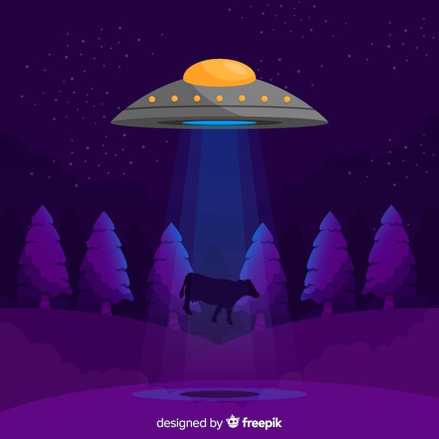 Классическая концепция абдукции ufo с плоской конструкцией