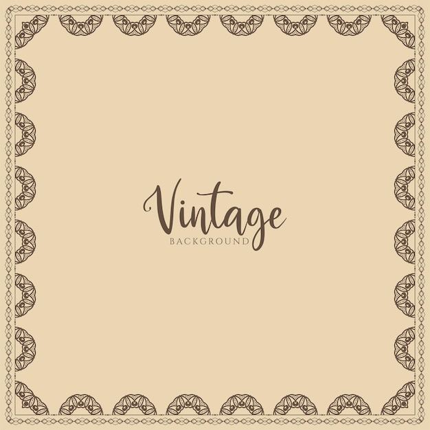 Classic vintage frame decorative royal background design