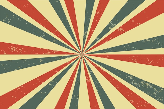 Free vector classic vintage rays sunburst retro background