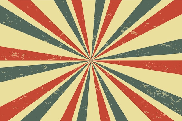 Free Vector classic vintage rays sunburst retro background