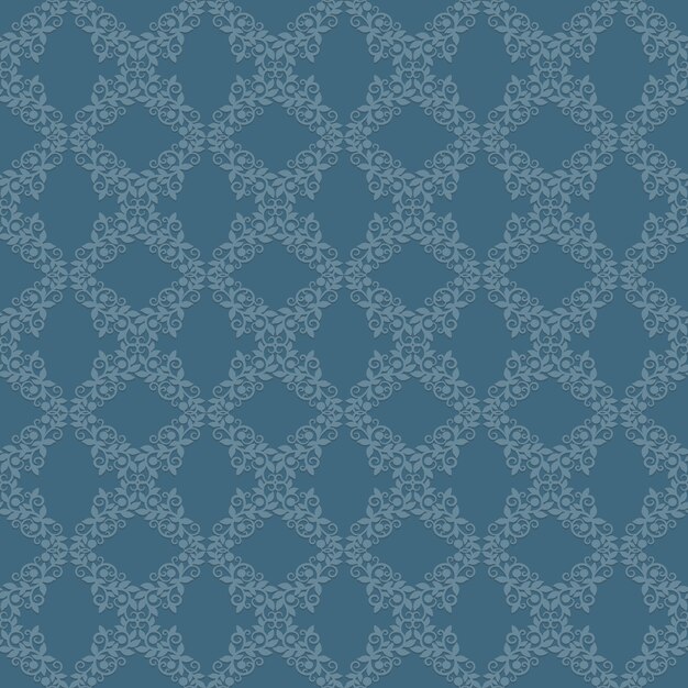 Classic vintage wallpaper seamless pattern. Background retro ornament design, vector illustration