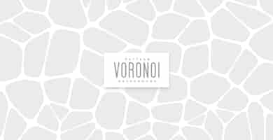 Free vector classic voronoi pattern abstract background