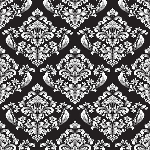 Classical luxury old fashioned damask pattern.
