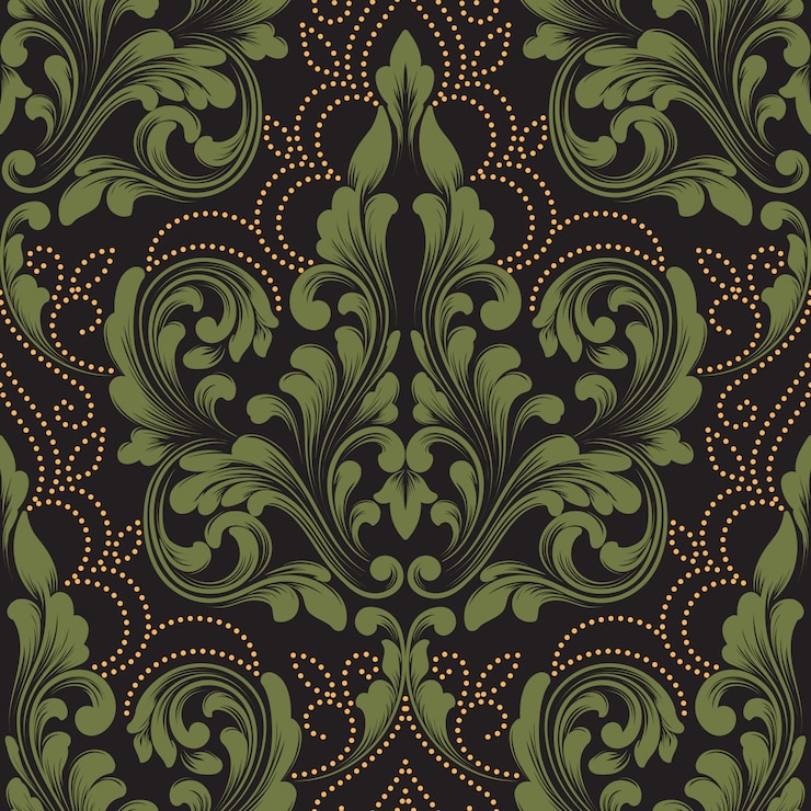 Free Vector classical luxury old fashioned damask pattern.