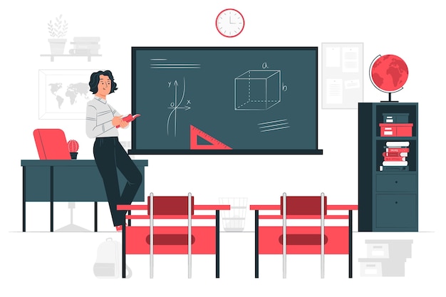 Classroom concept illustration