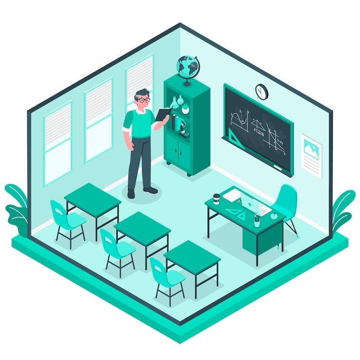Free Vector classroom concept illustration