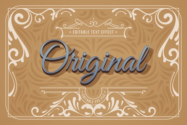Free Vector classy text edit with detailed background