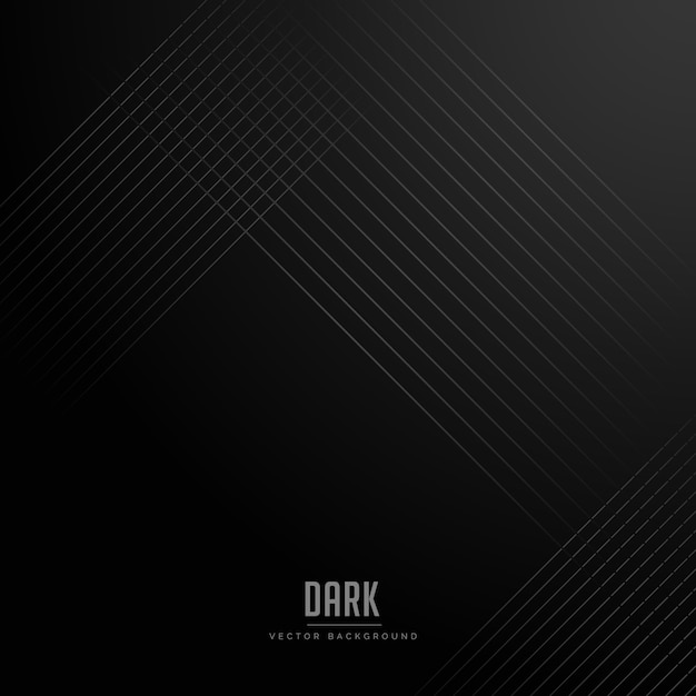 Free Vector clean black background with stripes