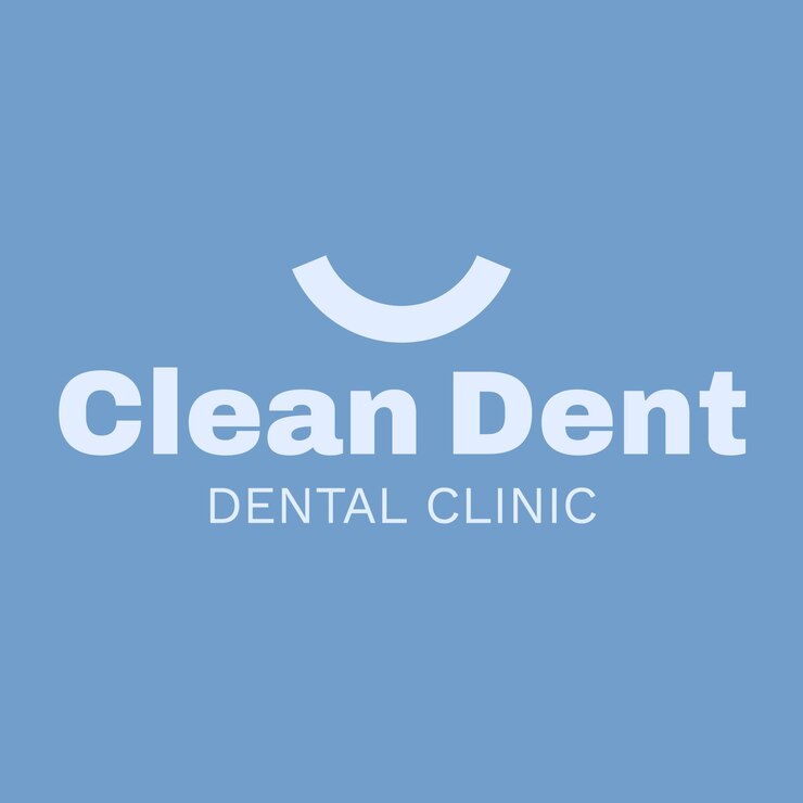 Free Vector clean dent dental clinic template