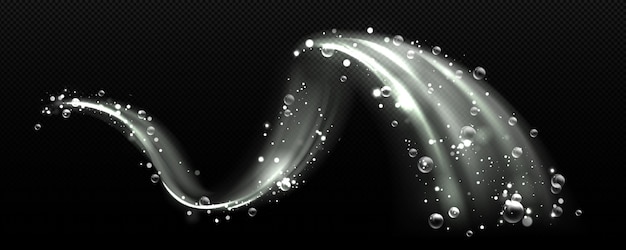 Бесплатное векторное изображение Чистая волна моющего средства и световой эффект мыльного вихря