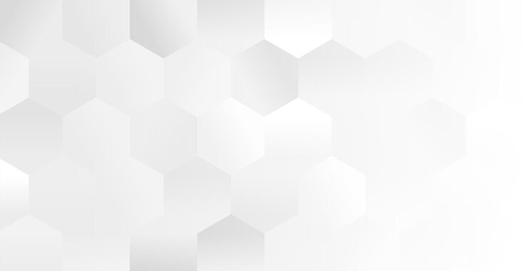 Free Vector clean and elegant honeycomb pattern white banner design