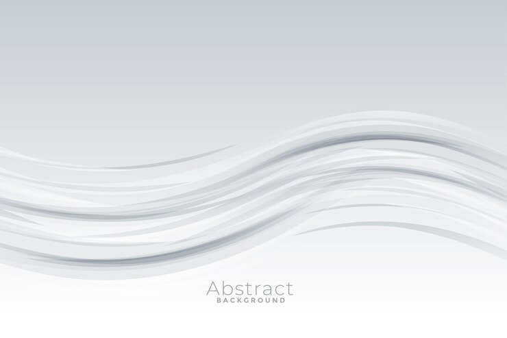 Free Vector clean and elegant white background in wavy style vector