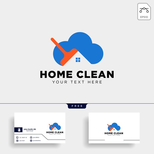 Download Free Clean House Or Home Creative Logo Template Vector Illustration Use our free logo maker to create a logo and build your brand. Put your logo on business cards, promotional products, or your website for brand visibility.