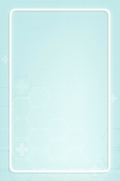 Clean medical background with frame