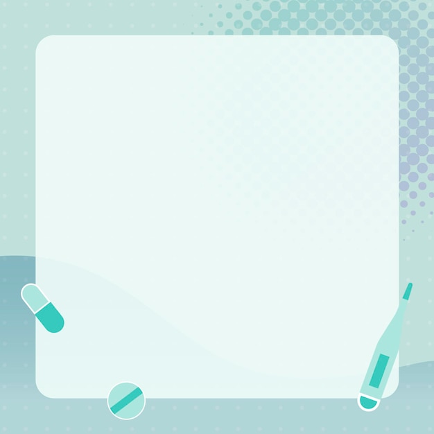 Clean medical background with frame