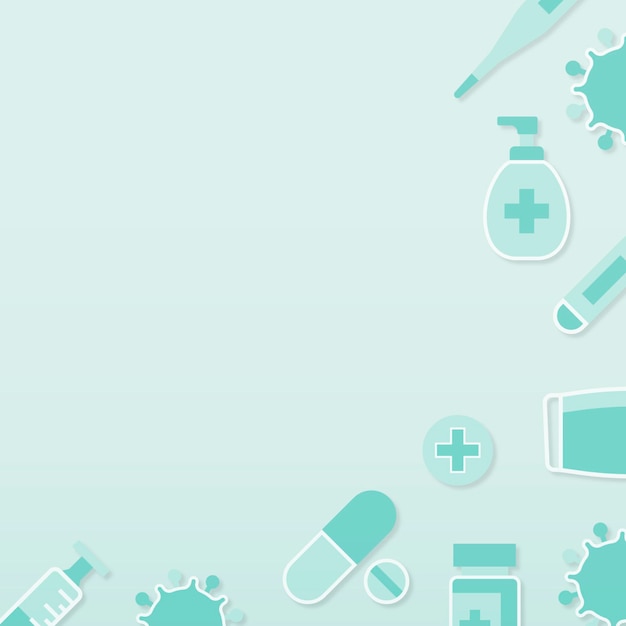 Free vector clean medical background