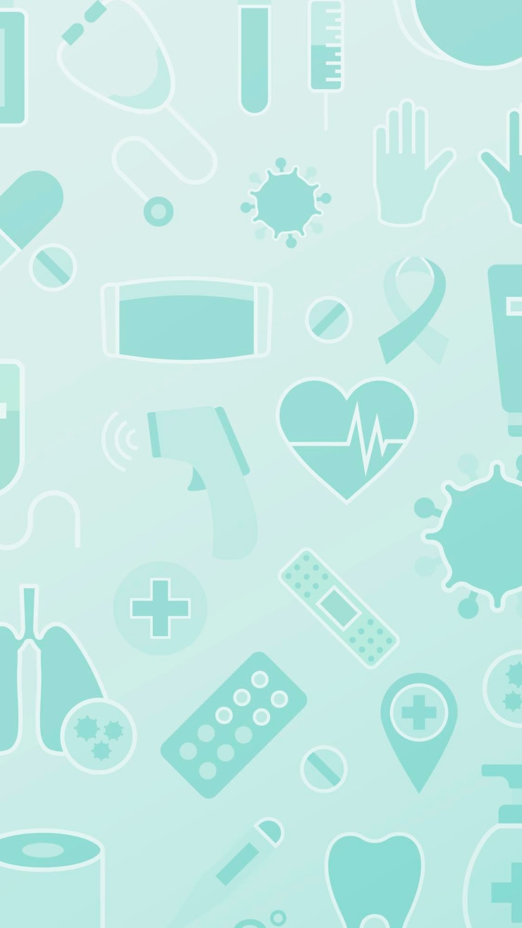 Free Vector clean medical patterned background vector