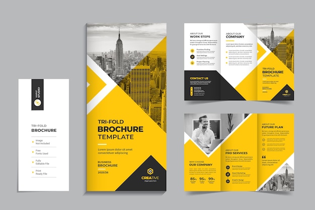 Premium Vector | Corporate business brochure template