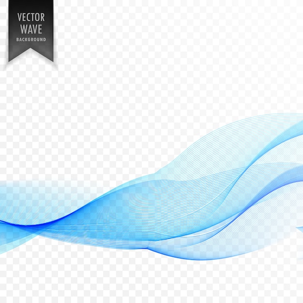 Free vector clean smooth blue wave vector background