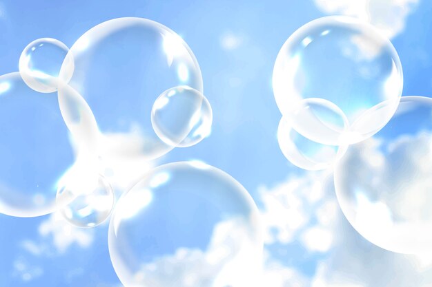 Clean soap bubbles