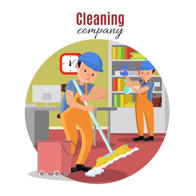 Free vector cleaning company template