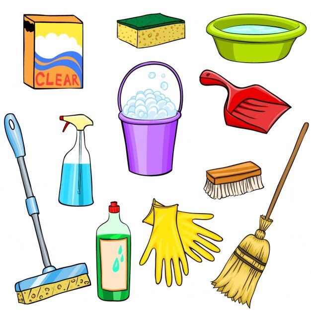 मुफ़्त वेक्टर cleaning elements