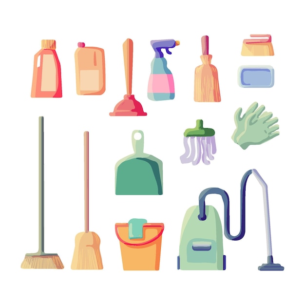 Cleaning equipment set