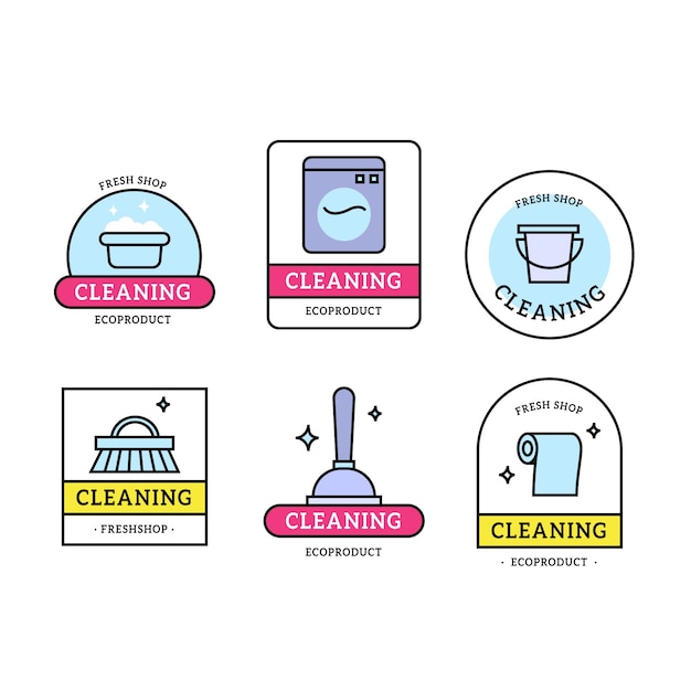 Cleaning logo collection