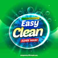 Free vector cleaning product banner