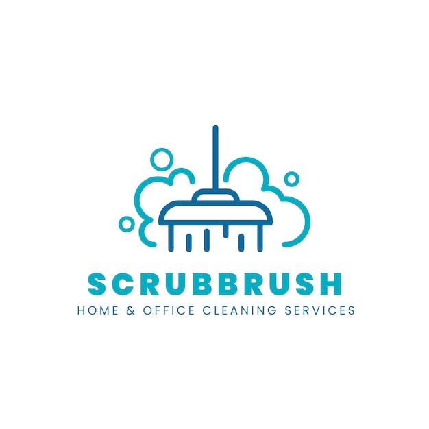 Cleaning service logo template